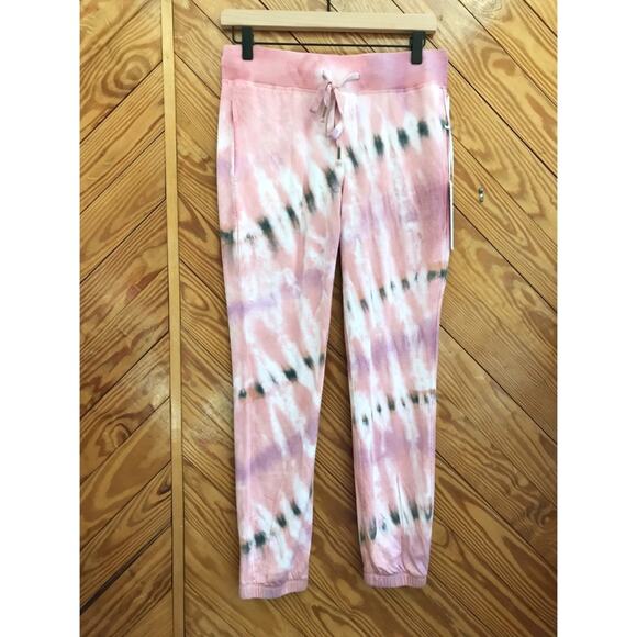 Young Fabulous & Broke Pink Tie Dye Jogger Sweatpants - Picture 1 of 6